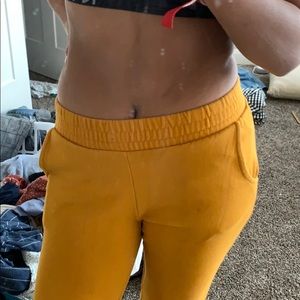 Mustard colored sweats